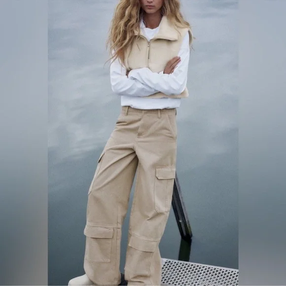 ZARA CARGO TRF PANTS - Picture 2 of 11